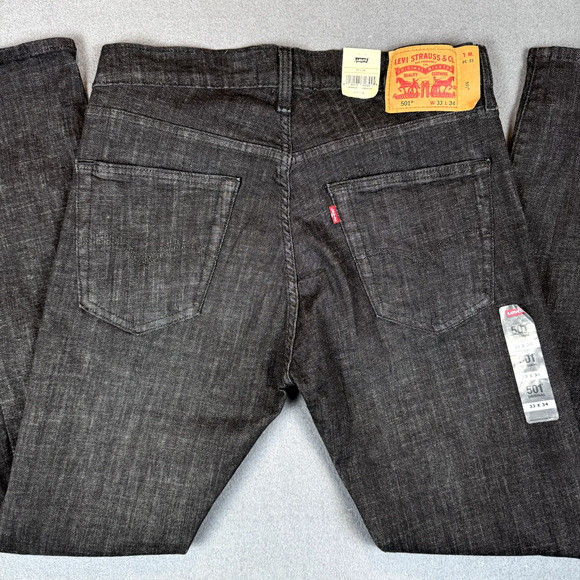Levi's Other - NWT Levis 501 Jeans Mens 33x34 Original Fit Stretch Button Fly Grunge Rock